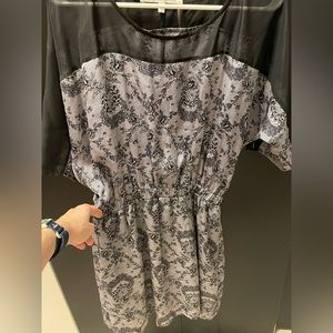 Black and gray/ silver dress.